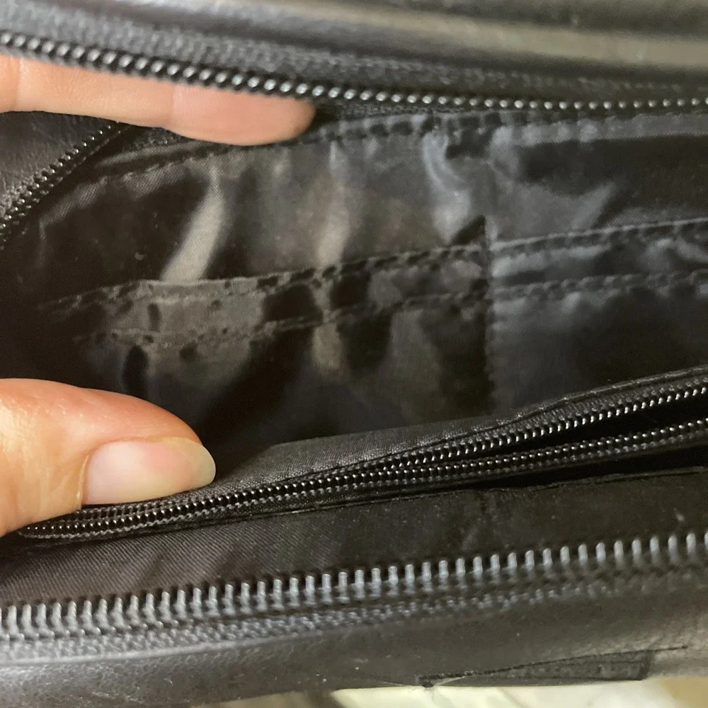 NEW Trailmaker Equipment Faux Leather Black Fanny Pack Waist Bag Hip Bag
